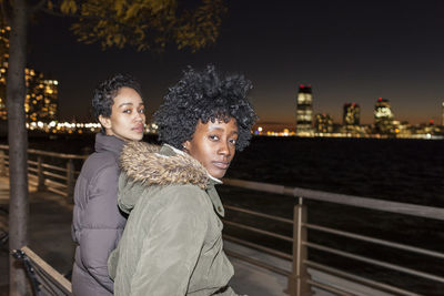 Portrait of two young women