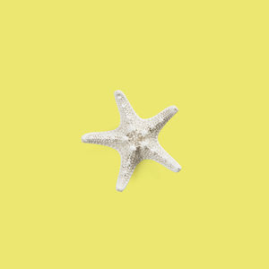 Close-up of a colored pencils on yellow background