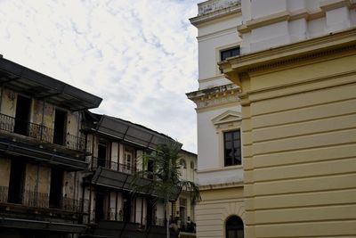 Low angle view of building against sky