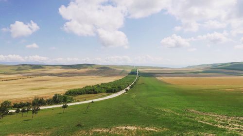 Scenic view of landscape against sky