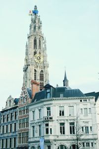 Low angle view of buildings against sky