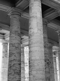 Low angle view of columns