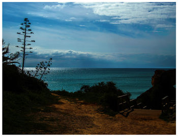 Scenic view of sea against sky