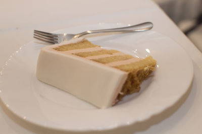 Close-up of cake in plate