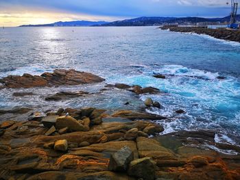 Scenic view of sea against sky