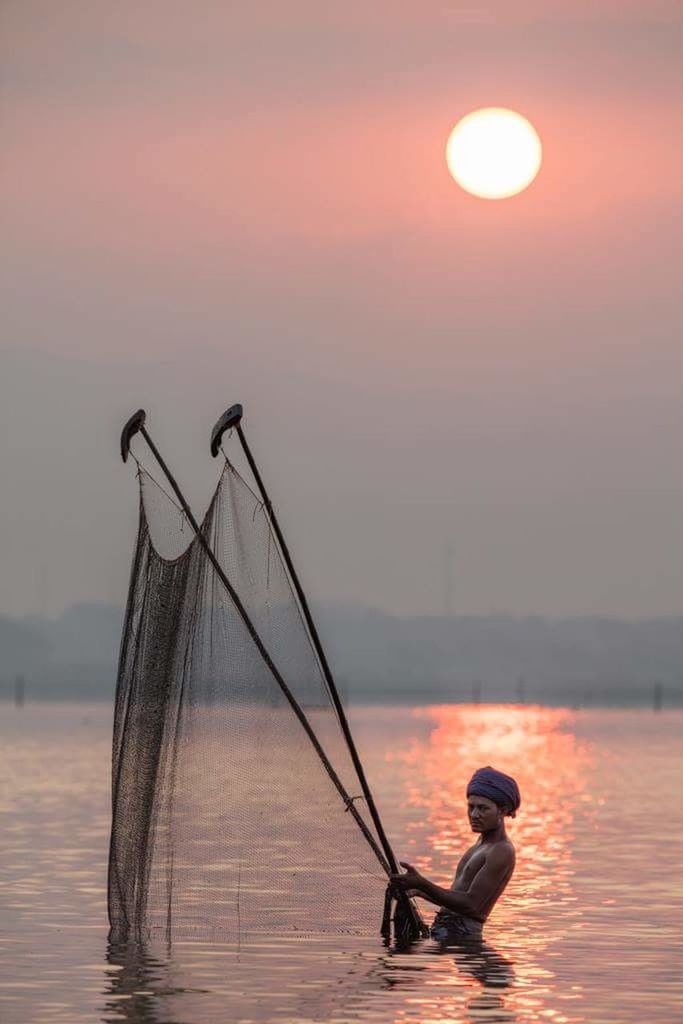 SUNSET OVER SEA