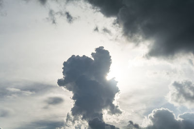 Low angle view of clouds in sky