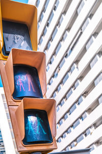 Low angle view of traffic sign