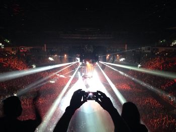 Taking a picture on a concert