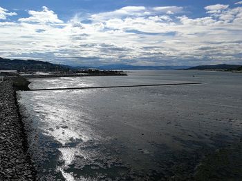 Scenic view of sea against sky