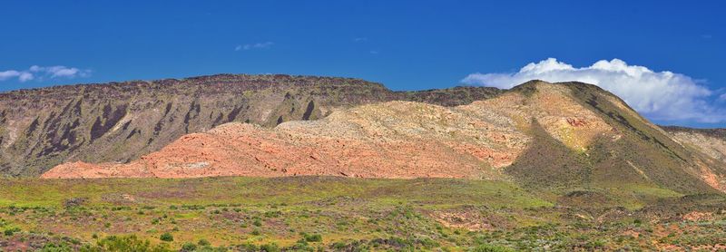 Scenic view of mountain against sky