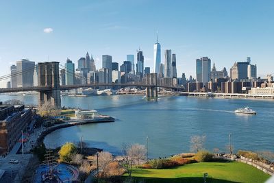 View of city at waterfront