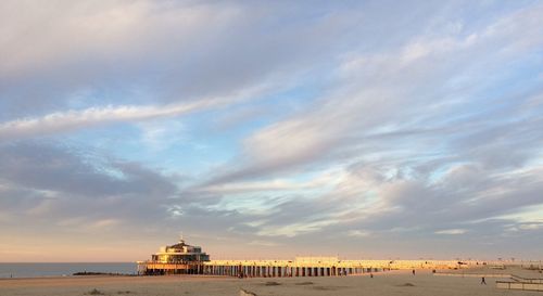 A calm walk along of a beach in belgium