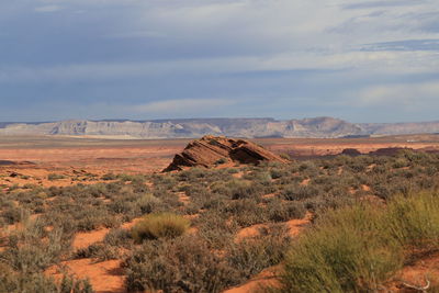 Scenic view of landscape against sky