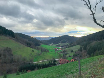 Scenic view of landscape against sky