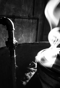 Reflection of trees in water