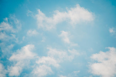 Low angle view of clouds in sky