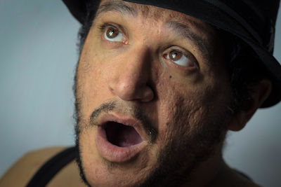 Close-up portrait of young man