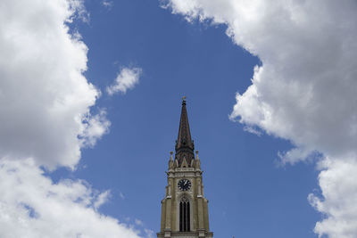 Low angle view of building against sky