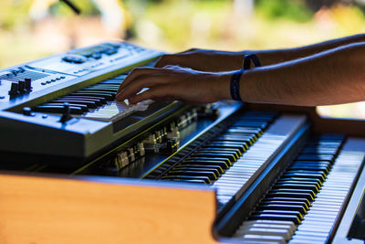 Man playing piano