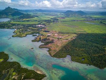 Aerial view of landscape