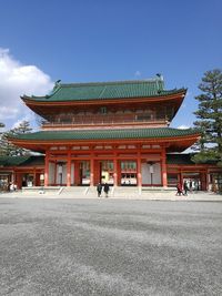 View of temple against sky