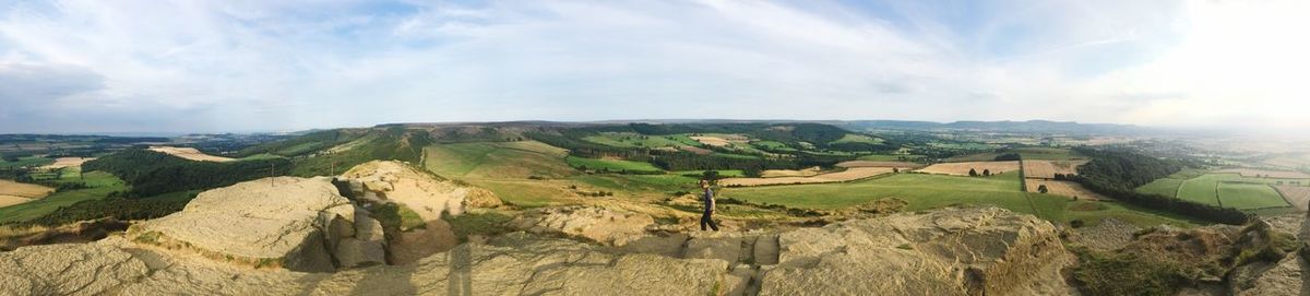 Panoramic view of landscape against sky