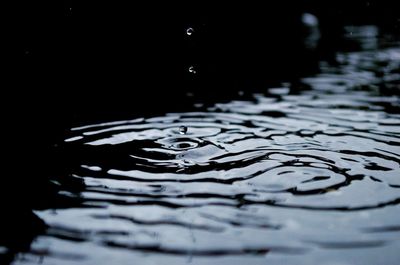 Close-up of water drops on surface