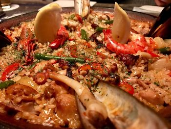 Close-up of food in plate