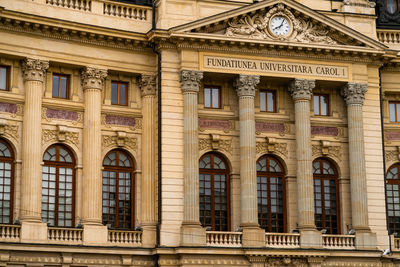 Low angle view of historic building