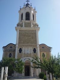 Low angle view of building against sky