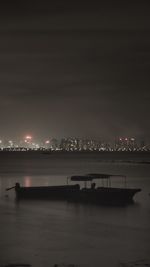 View of illuminated cityscape at night