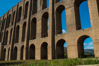 Low angle view of historical building