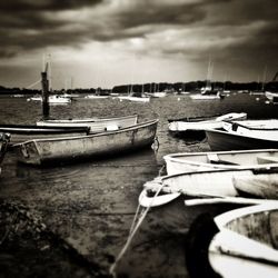 Boats in harbor