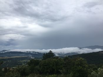 Scenic view of landscape against sky