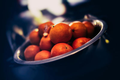 Close-up of fruits in plate