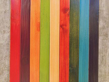 Full frame shot of multi colored wall
