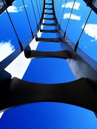 Low angle view of bridge against sky