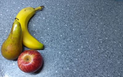 High angle view of apples