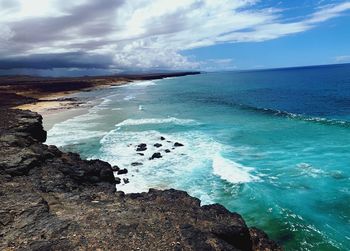 Scenic view of sea against sky