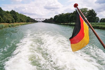 Scenic view of river against sky