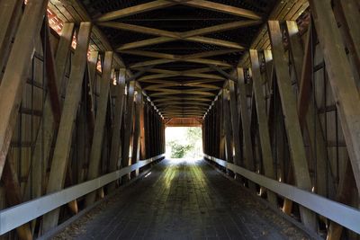 Empty corridor of building