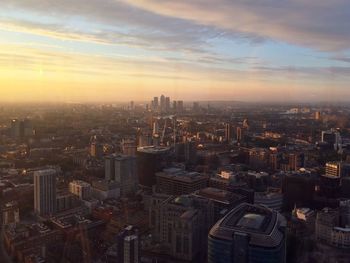 Cityscape at sunset