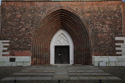 Entrance of historic building