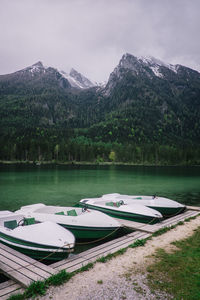 Scenic view of lake against mountains