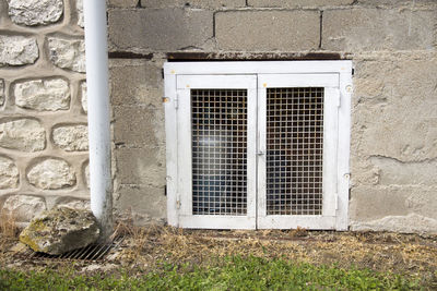 Brick wall with windows