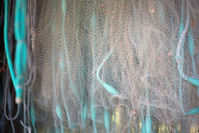 Full frame shot of fishing net