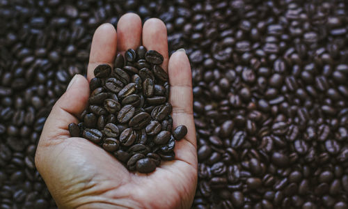 Cropped image of hand holding coffee cup