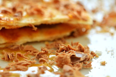 Close-up of cake in plate