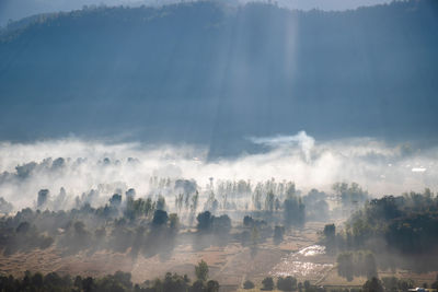 Panoramic view of landscape against sky